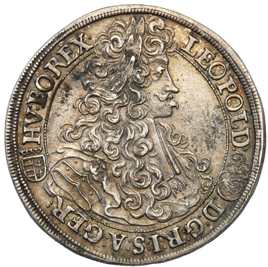 Węgry. Leopold I. Półtalar (1/2 talara) 1701 KB, Kremnica